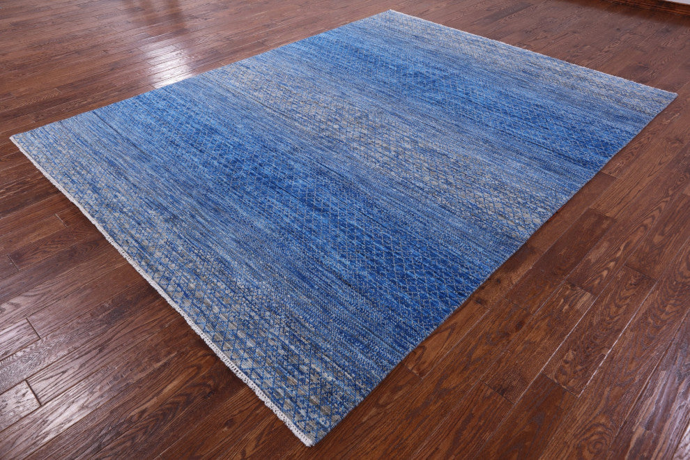Savannah Grass Handmade Wool Rug 7' 9" X 10' 3" - Q13260