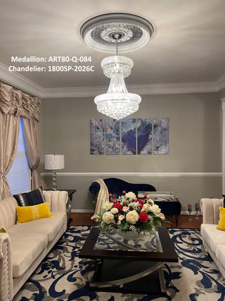 Artistry Lighting, Round 32" Classic White Ceiling Medallion (ART80-Q-087)