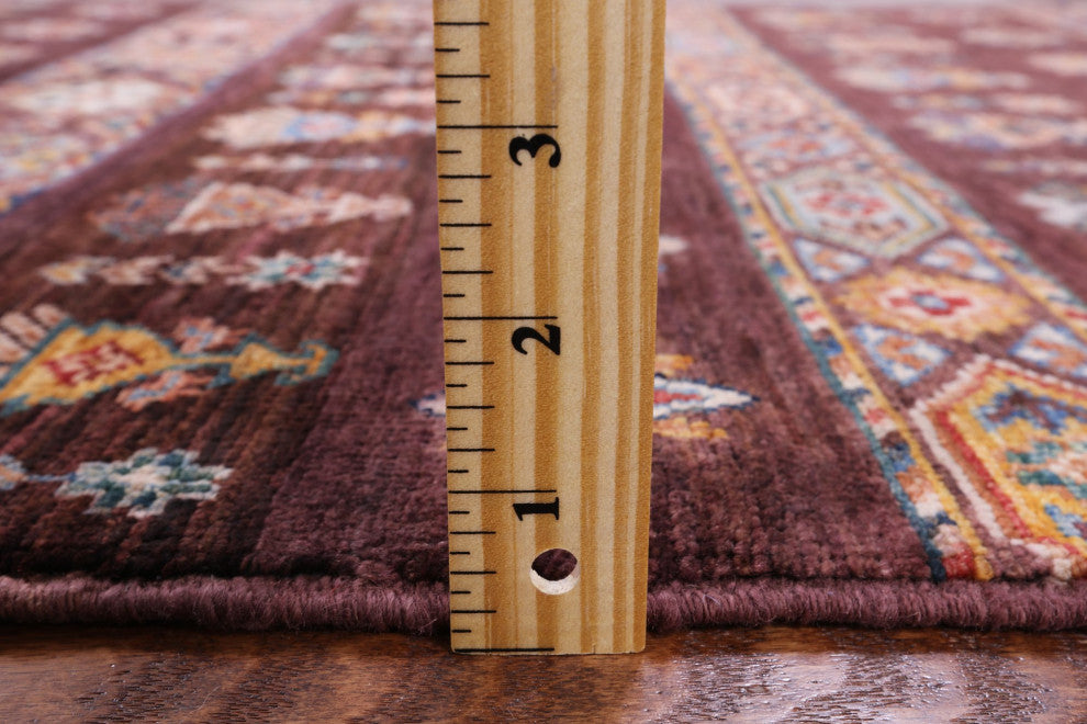 2' 8" X 10' 0" Khorjin Super Kazak Hand-Knotted Runner Rug Q8407