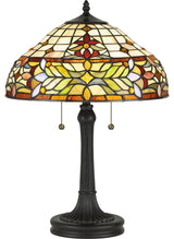 Quoizel TF5215T Quinn 2 Light 23" Tall Tiffany Table Lamp - Vintage Bronze