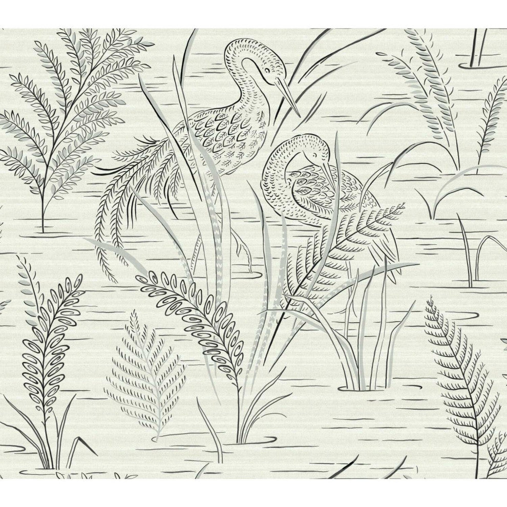 Fernwater Cranes Wallpaper
