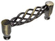 Utopia Alley Aire Antique Brass Cabinet Pull, 3.8" Center to Center, 10 Pack