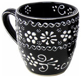 Handmade Pottery Mugs, Set of 2, Ink