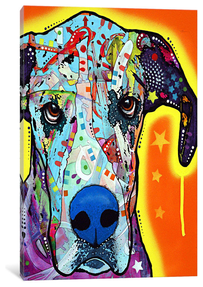 "Great Dane" Wrapped Canvas Art Print, 26x18x1.5