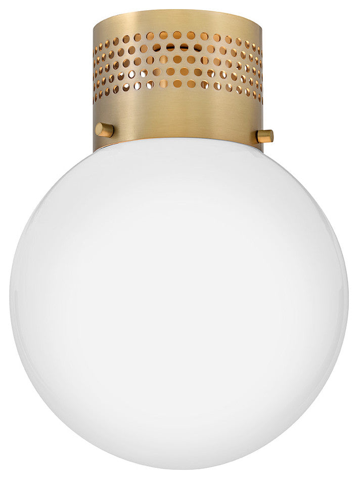 Lark Taj Small Flush Mount, Lacquered Brass