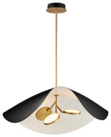 ET2 E24968 Carmen 32"W LED Chandelier - Black / Gold