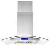 4-Piece, 36" Range, 36" Island Range Hood, 24" Dishwasher and Refrigerator