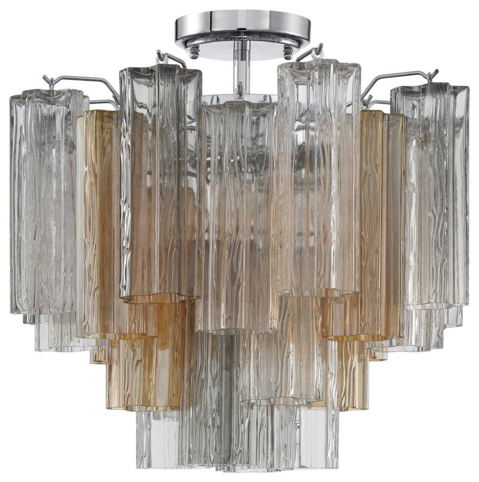 Crystorama Lighting Group ADD-300-AU_CEILING Addis 4 Light 18"W - Polished