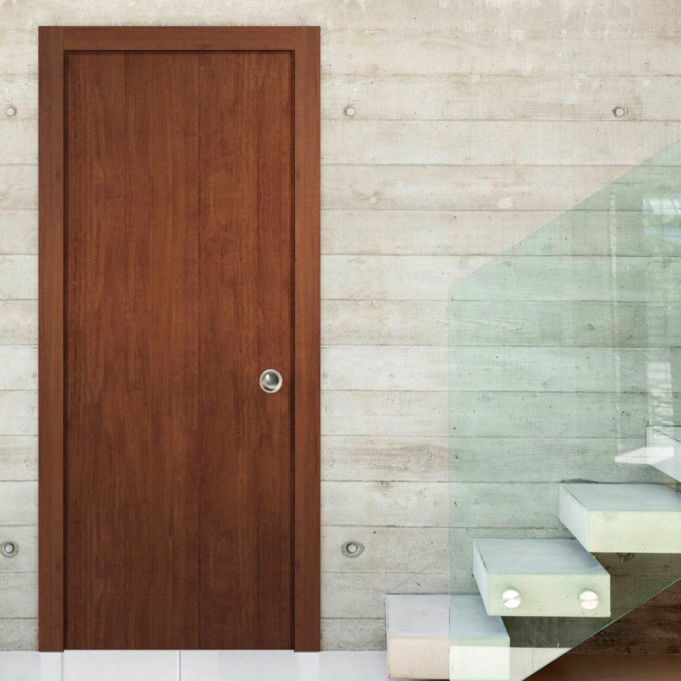 Sliding Pocket Door 32 x 80 & Hardware Frames | Planum 0010 Walnut Modena