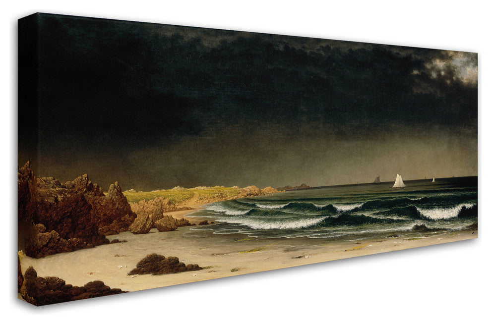 Martin Johnson Heade 'Approaching Storm' Canvas Art, 24 x 12