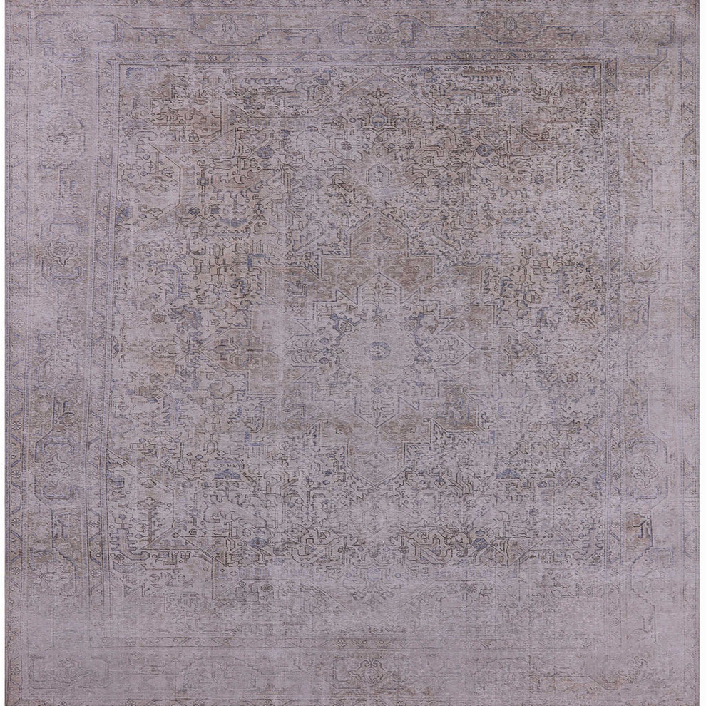 Ahgly Company Indoor Square Mid-Century Modern Area Rugs, 3' Square