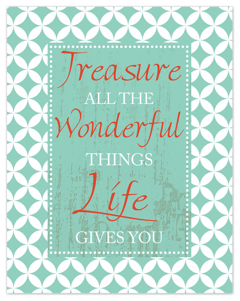 Treasure Life 11x14 Canvas Wall Art