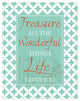 Treasure Life 11x14 Canvas Wall Art