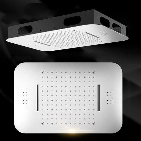 Monza 20*14" Remote Controlled LED Digital Rainfall Shower System, Chrome
