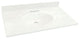 Cultured Marble Bathroom Vanity Top, White, 31"x31"x22"