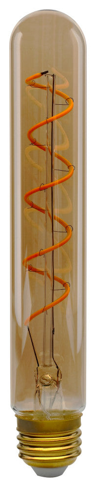 Satco 4W T9 Led Amber 2200K 260Lm Vintage Style Filament E26 Base Bulb