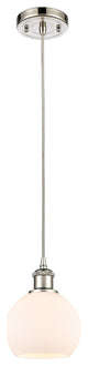 Innovations 516-1P-PN-G121-6-LED 1-Light Mini Pendant, Polished Nickel