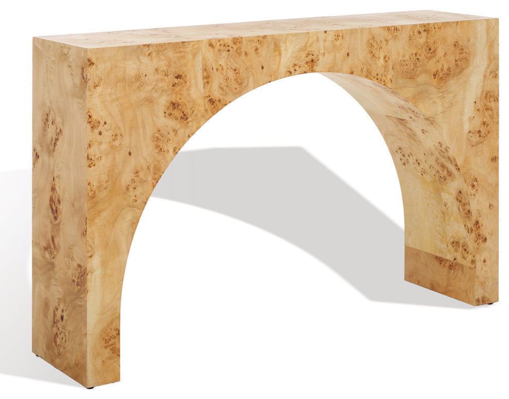 Safavieh Couture Katelynn Burled Mappa Console Table, Natural