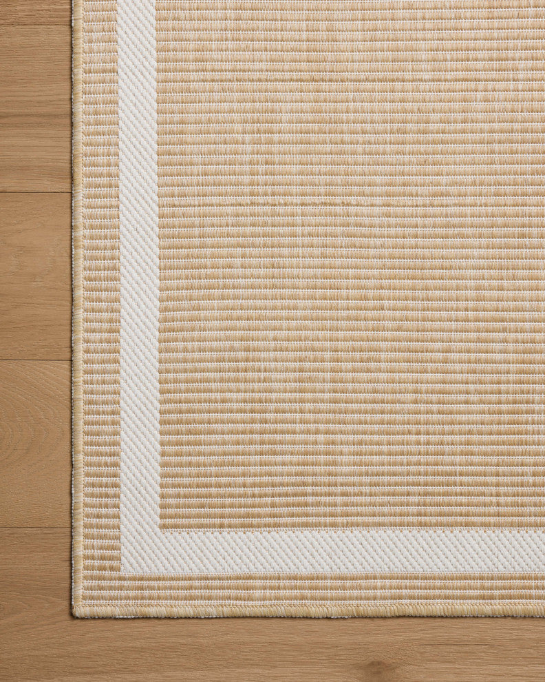 Loloi Easton Wheat / Ivory 18" x 18" Sample Rug