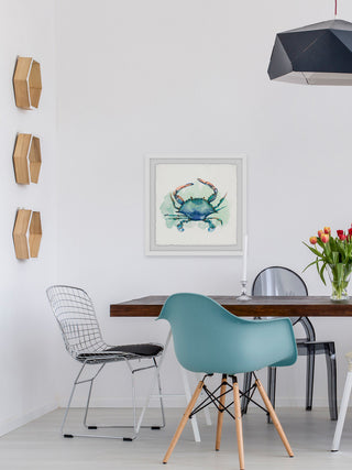 "Notre Bon Crabe Celeste" Framed Painting Print, 12"x12"