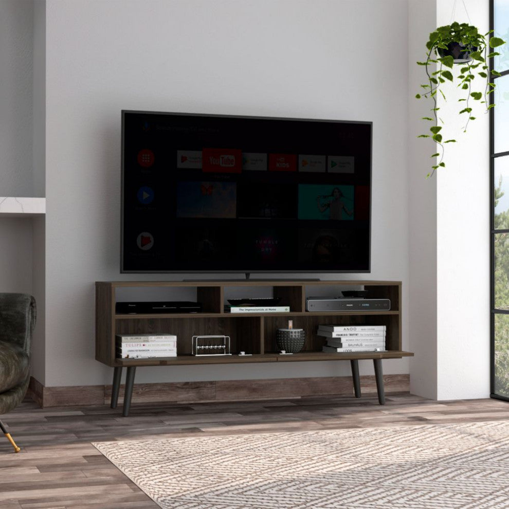 Hamburg Tv Stand, Dark Walnut