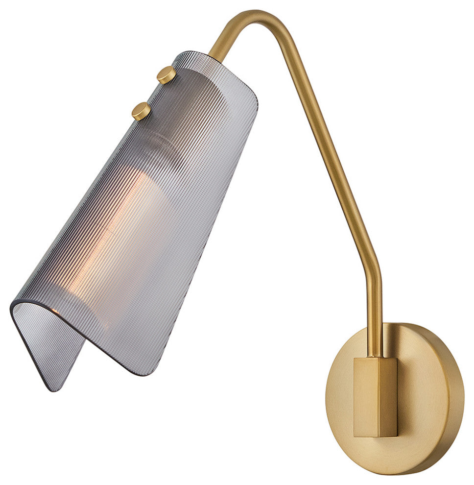 Hinkley Altman Medium Single Light Sconce, Lacquered Brass