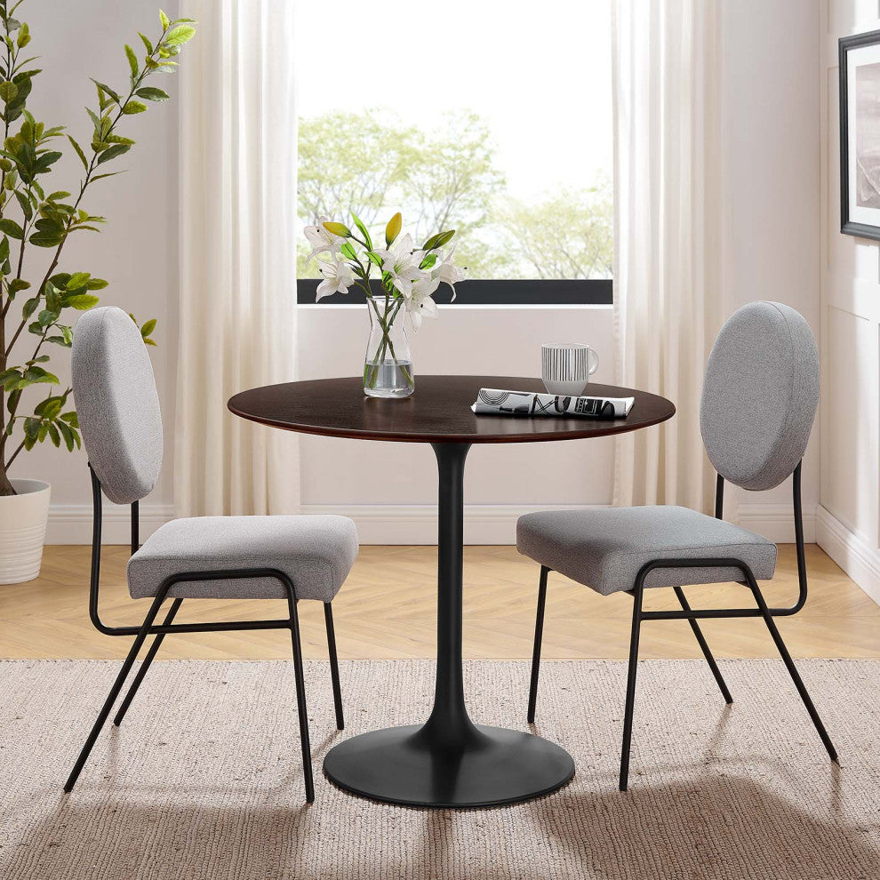 Lippa 36" Wood Dining Table, Black Cherry Walnut