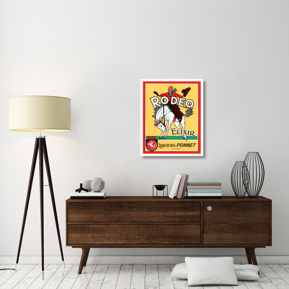"Rodeo Elixir" Digital Paper Print by Vintage Booze Labels, 26"x32"