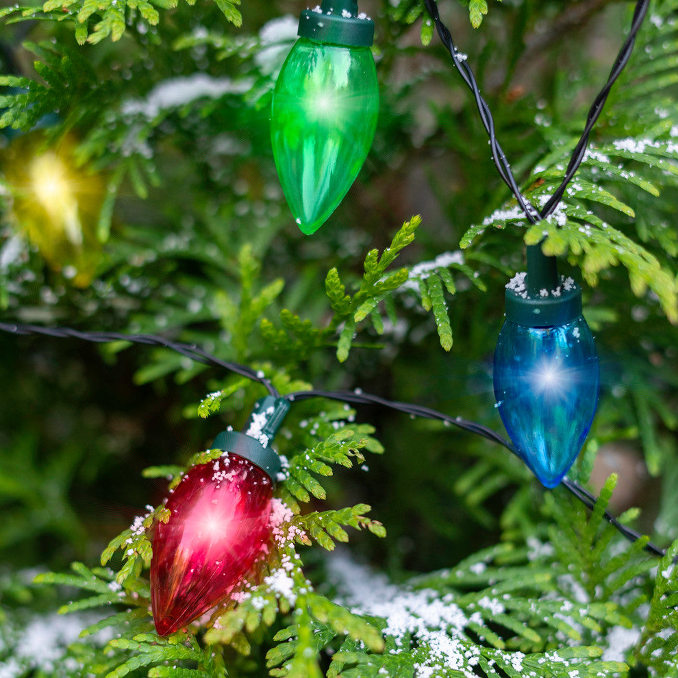 Solar LED Christmas Holiday Bulb String Lights