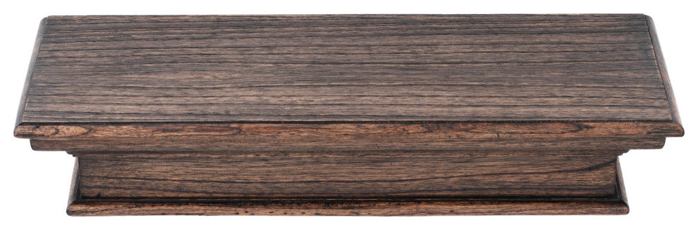 23" Black Wash Floating Wall Shelf