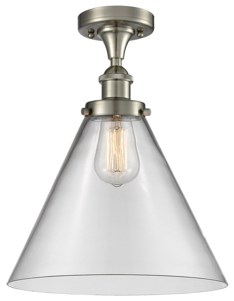 Innovations Lighting 916-1C-SN-G42-L-LED X-Large Cone 1 Light Semi-Flush Mount