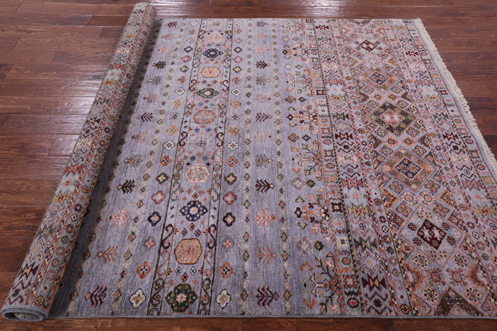 5' 10" X 7' 9" Super Kazak Khorjin Handmade Wool Rug Q10091