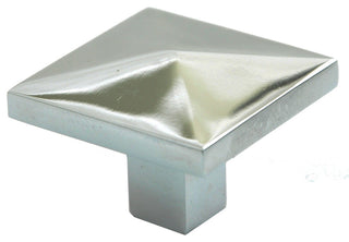 1-1/4" Square Knob, Chrome