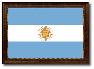 Argentina Country Flag Canvas Print, 27"x39"
