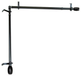 Julie Multi Angle Ceiling Rod 48-84", Black, Two Sided