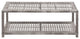 vidaXL Shoe Bench Gray 31.5"x15.7"x11.8" Poly Rattan