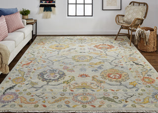 Weave & Wander Larson Multi 2'x3' Hand Knotted Area Rug