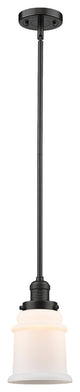 Canton 1-Light Mini Pendant, Oil Rubbed Bronze, Matte White