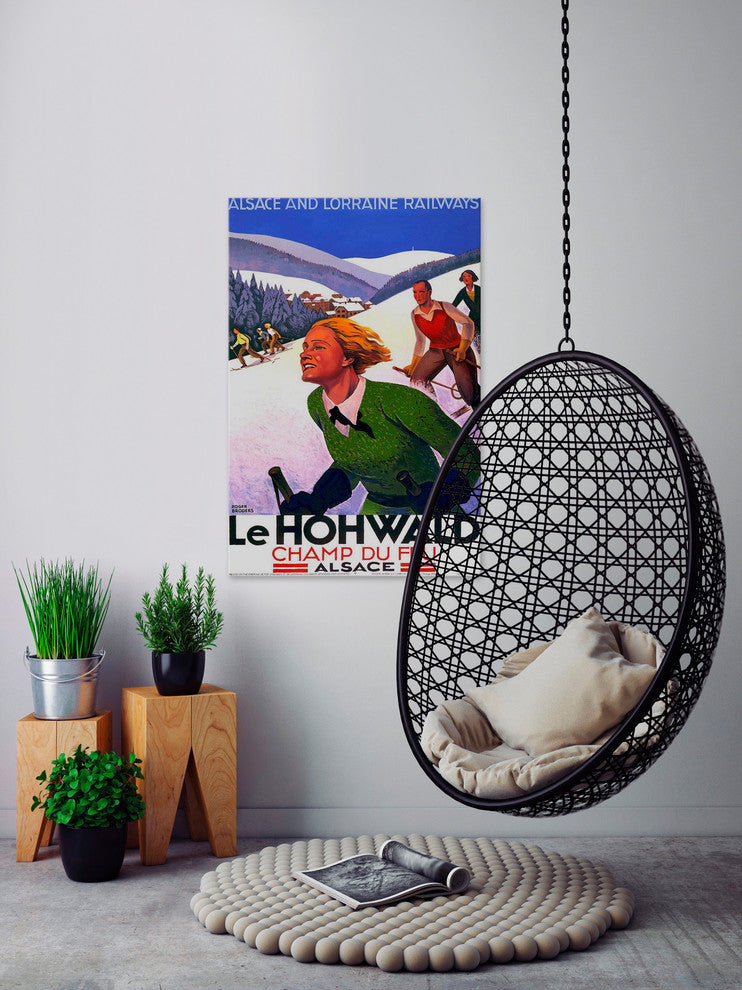 "Le Hohwald" Painting Print on Wrapped Canvas, 30"x45"