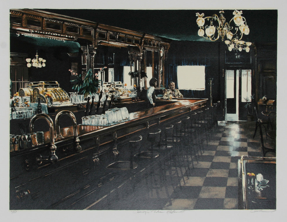 Harry McCormick "Harvey's Chelsea Restuarant" Serigraph