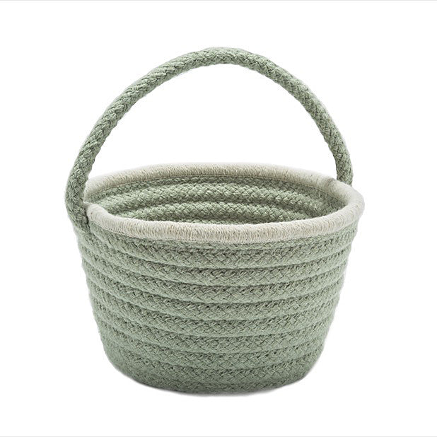 Colonial Mills Basket Easter Pastel Wool Basket Mint Round