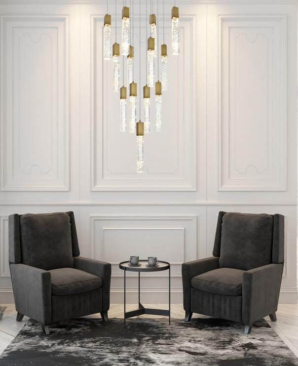 Home Living 26" Pendant, Satin Gold