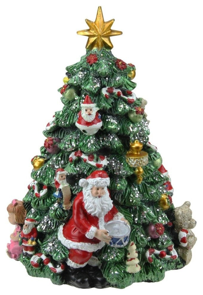 6.25" Musical Rotating Christmas Tree Music Box