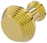 Designer Cabinet Knob, Polished Brass