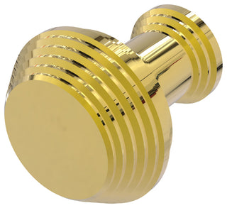 Designer Cabinet Knob, Polished Brass