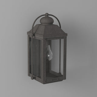 Hinkley Anchorage Small Wall Mount Lantern, Aged Zinc