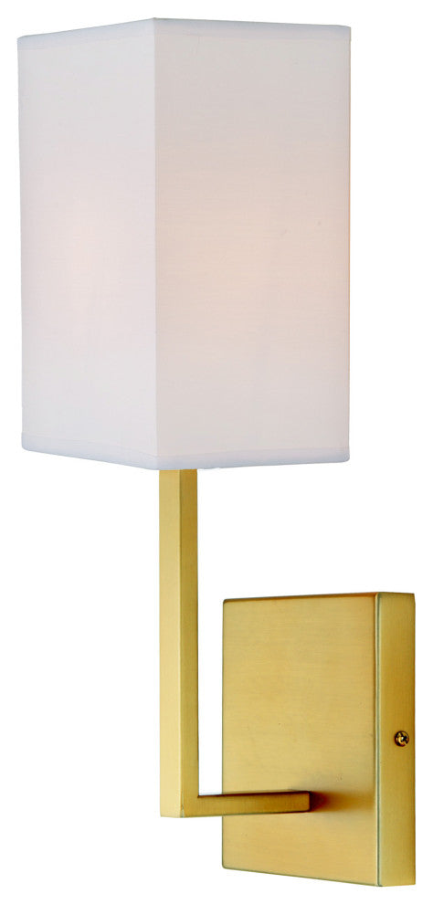 Lisbon one light sconce with rectangular shade