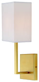 Lisbon one light sconce with rectangular shade