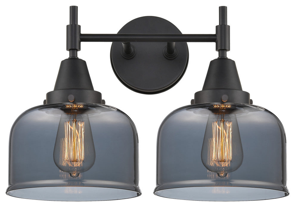 INNOVATIONS LIGHTING 447-2W-BK-G73-LED Caden 2 Light 17 inch Bath Vanity Light