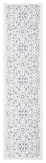 Safavieh Indoor-Outdoor Cabana Collection, CBN662 Rug, Ivory/Gray, 2'2"x7'
